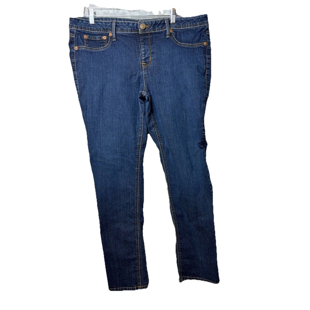 ANA Woman’s Jeans Size 2X Dark Blue Back Pockets Plus